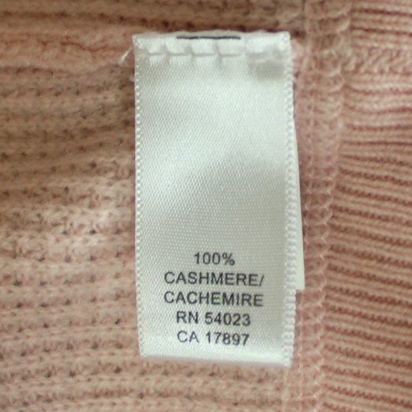 banana republic cashmere cardigan sweater full zipper blush  2 pockets Medium - Picture 7 of 8